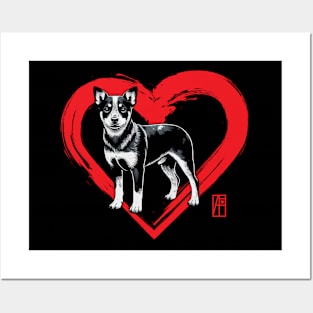 I Love My Lancashire Heeler - I Love my dog - Alert dog Posters and Art